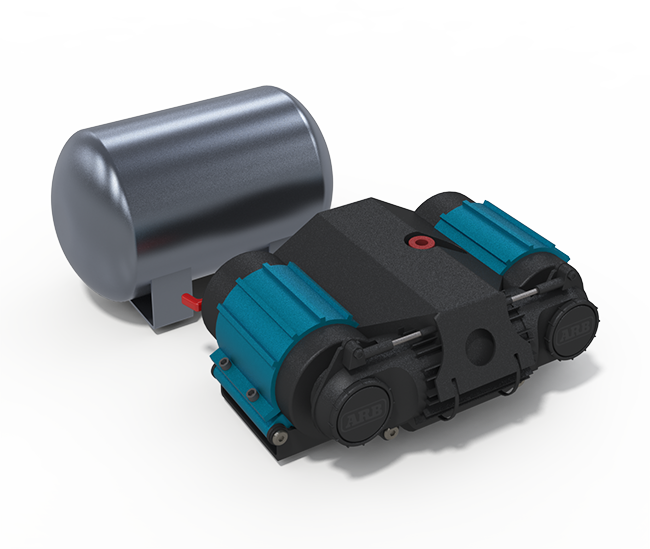 DC onboard air compressors, includes installation, plumbing, electrical cabling, switching and circuit protection