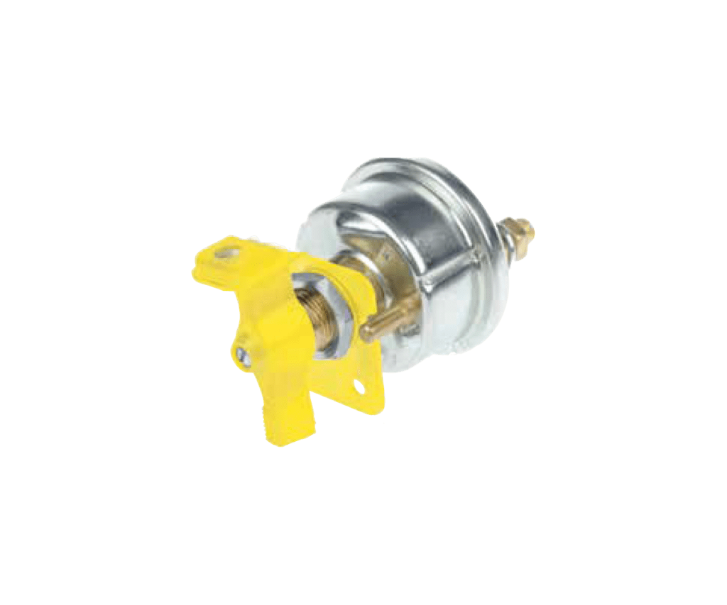 Heavy duty starter isolation lockout switch, Yellow code for starter isolation