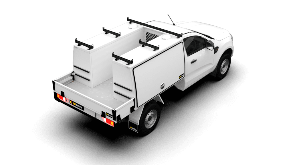 Hidrive 5pce roof bar kit to suit Tool Canopy or U Canopy type bodies accessories for Ute, Trailer and Truck service bodies