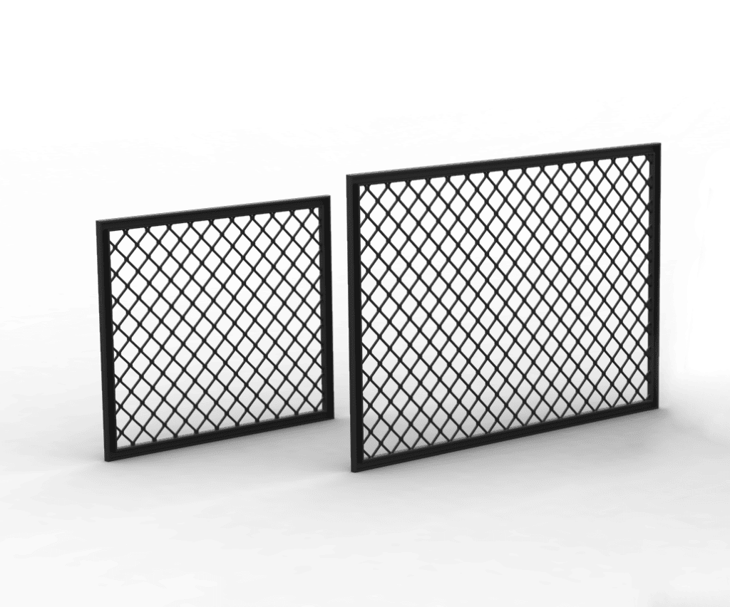 Internal divider, mesh panel type