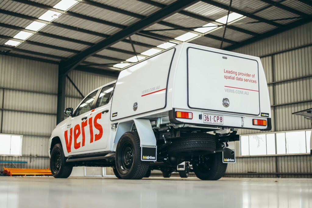 Veris fleet vehicle with doors closed