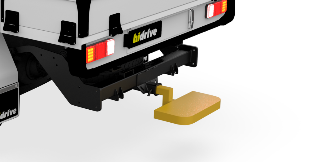 Hidrive Rear Fixed Step, 500x25mm accessories for Ute, Trailer and Truck service bodies