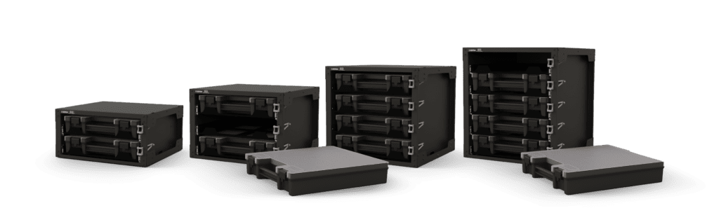 Hidrive One-Click Stackable Parts Cabinets accessories for Ute, Trailer and Truck service bodies