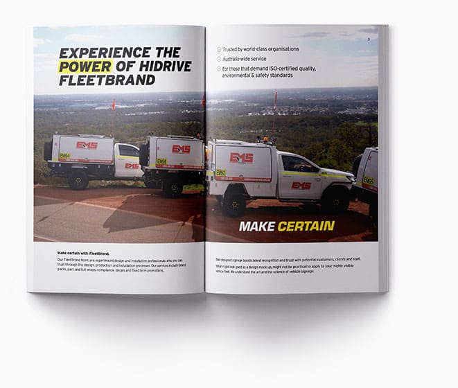 hidrive fleetbrand brochure for ute, truck and trailer service body