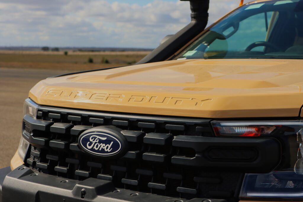 Super Duty bonnet branding