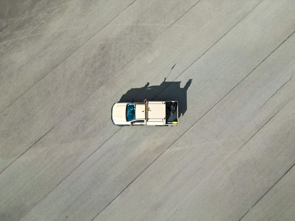 Hidrive service body Ranger Super Duty drone pic